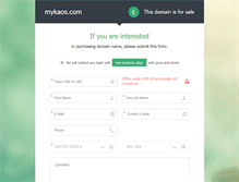 Tablet Screenshot of mykaos.com